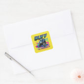 Batwheels™ Buff - Alles ingeschakeld Vierkante Sticker (Envelop)