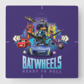 Batwheels™ - Klaar om te rollen Vierkante Klok (Voorkant)