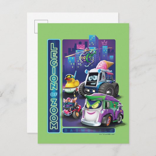 Batwheels™ - Legioen van Zoom Briefkaart (Voorkant / Achterkant)