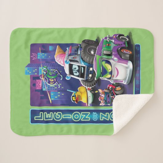 Batwheels™ - Legioen van Zoom Sherpa Deken (Voorkant (horizontaal))
