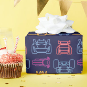 Batwheels™ Neon-omtrekpatroon Cadeaupapier