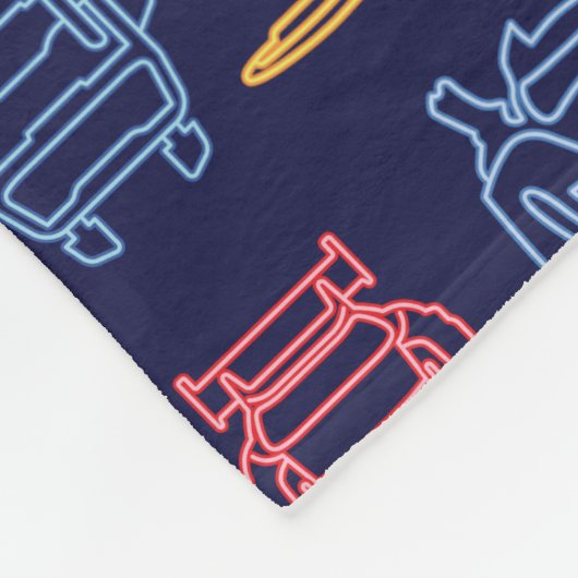 Batwheels™ Neon-omtrekpatroon Fleece Deken (Hoek)