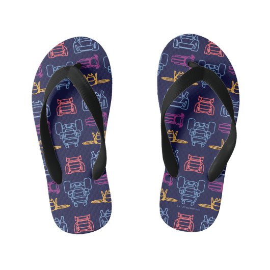 Batwheels™ Neon-omtrekpatroon Kinder Teenslippers (Voetbed)