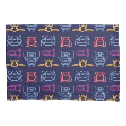 Batwheels™ Neon-omtrekpatroon Kussensloop (Voorkant)