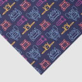 Batwheels™ Neon-omtrekpatroon Tissuepapier (Detail)