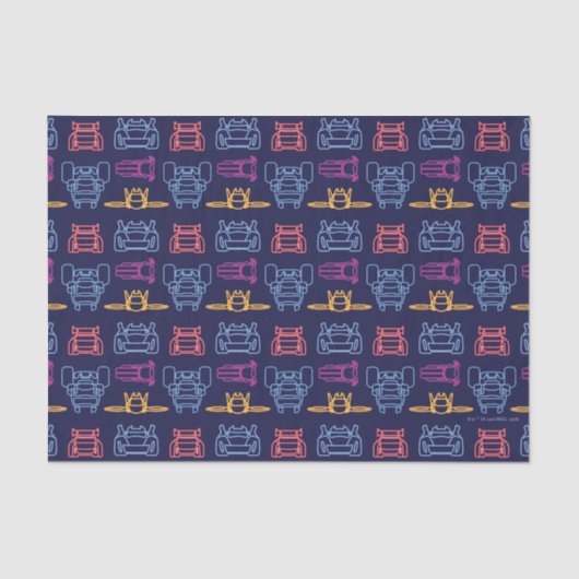 Batwheels™ Neon-omtrekpatroon Tissuepapier (Voorkant)