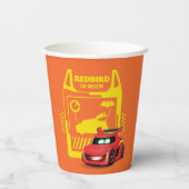 Batwheels™ Redbird - De racecar Papieren Bekers (Achterkant)