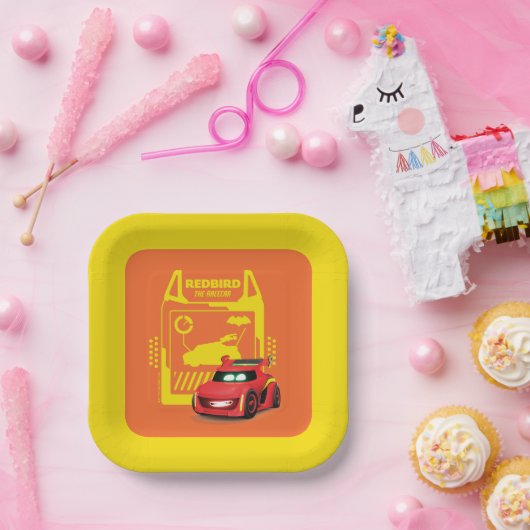 Batwheels™ Redbird - De racecar Papieren Bordje (Feest)