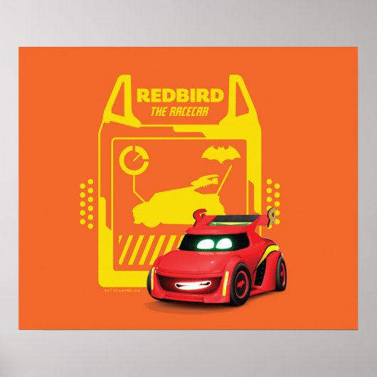 Batwheels™ Redbird - De racecar Poster (Voorkant)