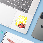 Batwheels™ Redbird - De racecar Sticker (Laptop met iPhone)