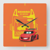 Batwheels™ Redbird - De racecar Vierkante Klok (Voorkant)