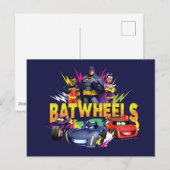 Batwheels™ superheldenteam briefkaart (Voorkant / Achterkant)