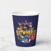 Batwheels™ superheldenteam papieren bekers (Achterkant)