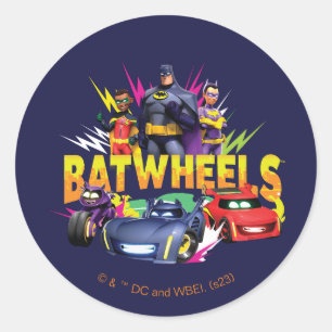 Batwheels™ superheldenteam ronde sticker