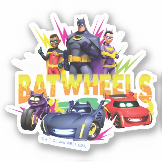 Batwheels™ superheldenteam sticker (Voorkant)