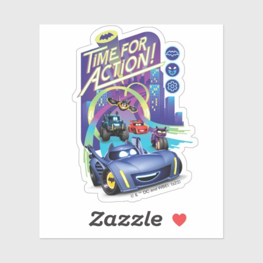 Batwheels™ - Tijd voor actie Sticker (Vel)