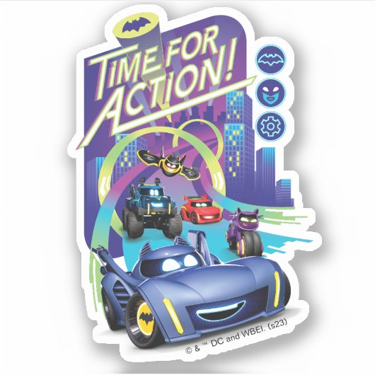Batwheels™ - Tijd voor actie Sticker (Voorkant)