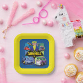 Batwheels™ versus Legion of Zoom Papieren Bordje (Feest)