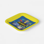 Batwheels™ versus Legion of Zoom Papieren Bordje (Gebogen)