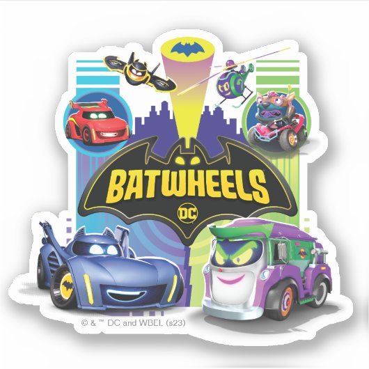 Batwheels™ versus Legion of Zoom Sticker (Voorkant)