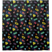 Batwheels™-voertuigpictogrampatroon Douchegordijn (Voorkant)