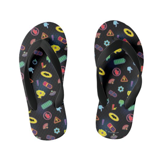 Batwheels™-voertuigpictogrampatroon Kinder Teenslippers (Voetbed)
