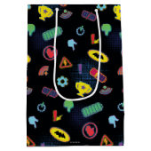 Batwheels™-voertuigpictogrampatroon Medium Cadeauzakje (Achterkant)