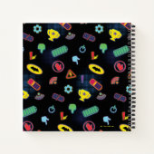 Batwheels™-voertuigpictogrampatroon Notitieboek (Achterkant)