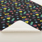 Batwheels™-voertuigpictogrampatroon Sherpa Deken (3/4)