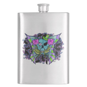 Batwing Skull Premium Flask Flacon