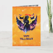 Batwoman Happy Halloween Kaart (Voorkant)