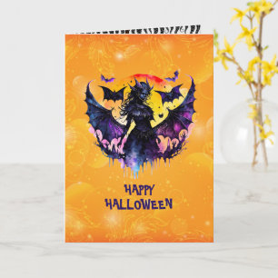 Batwoman Happy Halloween Kaart