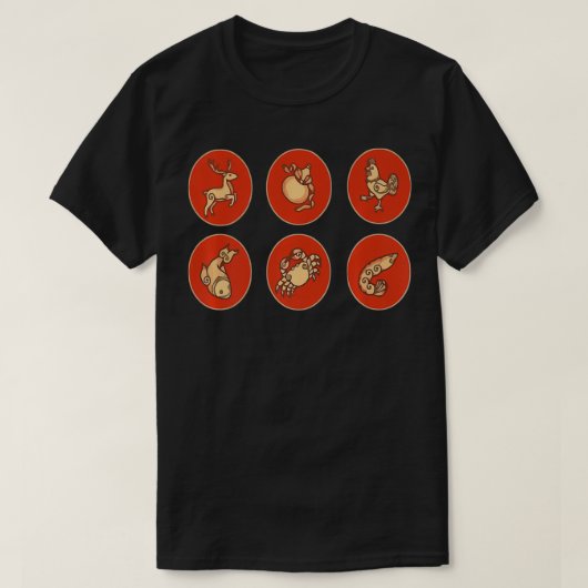 Bau Cua Tom Ca Vietnamese Game Premium  T-shirt (Design voorkant)