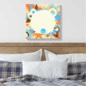 Bau-Haus stijl canvas print (Insitu (Slaapkamer))