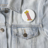 bau-hond verkleed ronde button 5,7 cm (In situ)
