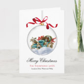  Bauble Car Christmas Feestdagen Kaart (Voorkant)