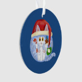 Bauble Cat Kerstmis Ornament (voorkant)