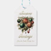  Bauble Christmas Gift Label Cadeaulabel (Voorkant)