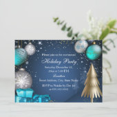 Bauble Corporate Work Kantoor kerstparty Kaart (Staand voorkant)