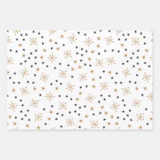 Bauble Gifts en kerststars Pattern Inpakpapier Vel (Voorkant 3)