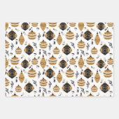 Bauble Gifts en kerststars Pattern Inpakpapier Vel (Voorkant 2)