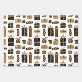 Bauble Gifts en kerststars Pattern Inpakpapier Vel