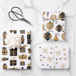Bauble Gifts en kerststars Pattern Inpakpapier Vel