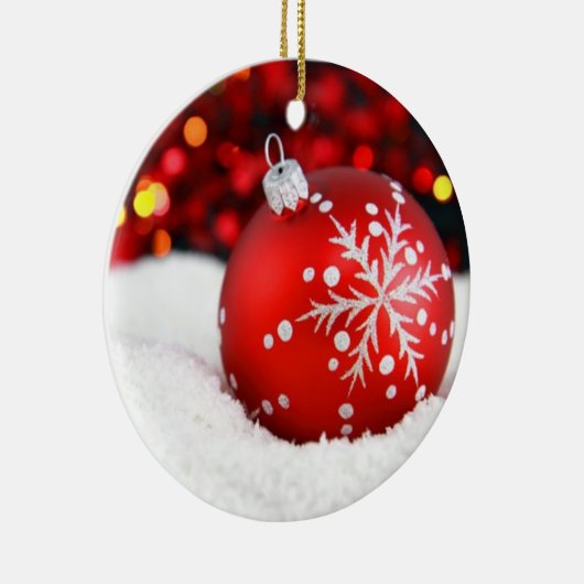 Bauble in Snow Ornament (Rechts)