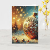 Bauble Kaart (Gele Bloem)