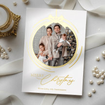 Bauble Ornament Calligraphy Christmas One Photo