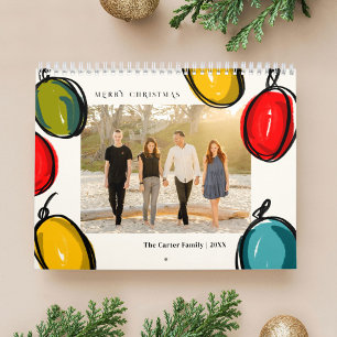 Bauble Ornament schetsen foto kerstcadeau Kalender