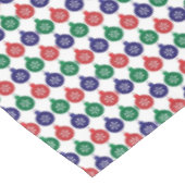 Bauble Pattern Colorful Christmas Tafelkleed (Gekanteld)