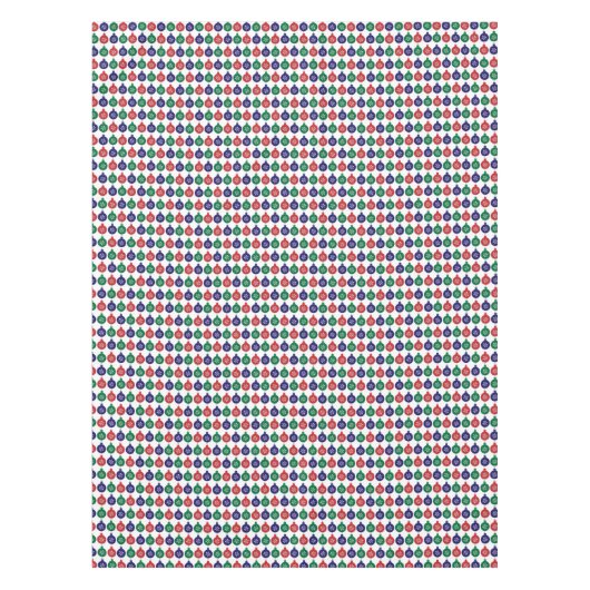 Bauble Pattern Colorful Christmas Tafelkleed (Voorkant)