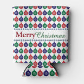 Bauble Pattern Kerstmis Blikjeskoeler (Voorkant)